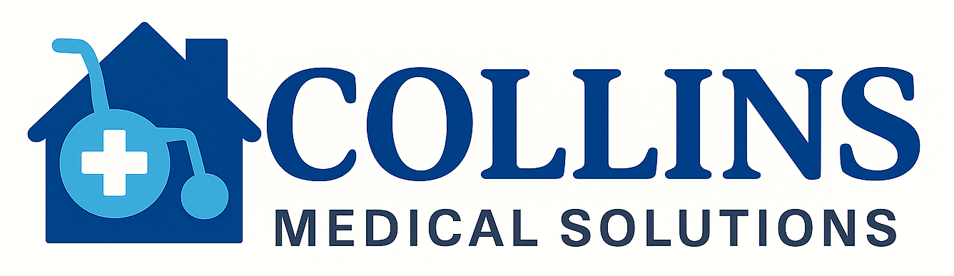 Collins Medical Solutions logo on a off white background